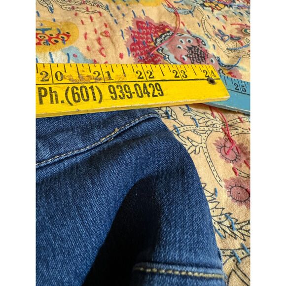 MODAMIX Jeans Women's sz24 Skinny Cropped Med-Dark Wash Stretch Zipper Ankles - Picture 10 of 15